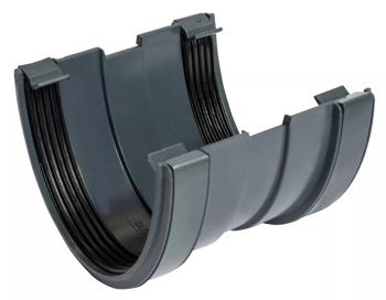 product visual Wavin DeepLine Gutter Union 113mm Anthracite Grey