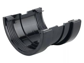 product visual Wavin SuperLine Gutter Union 125mm Black