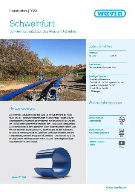 Wavin Referenz für Schweinfurt 