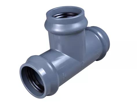 Tryckrör PVC T-rör m 3mf 160x110x160
