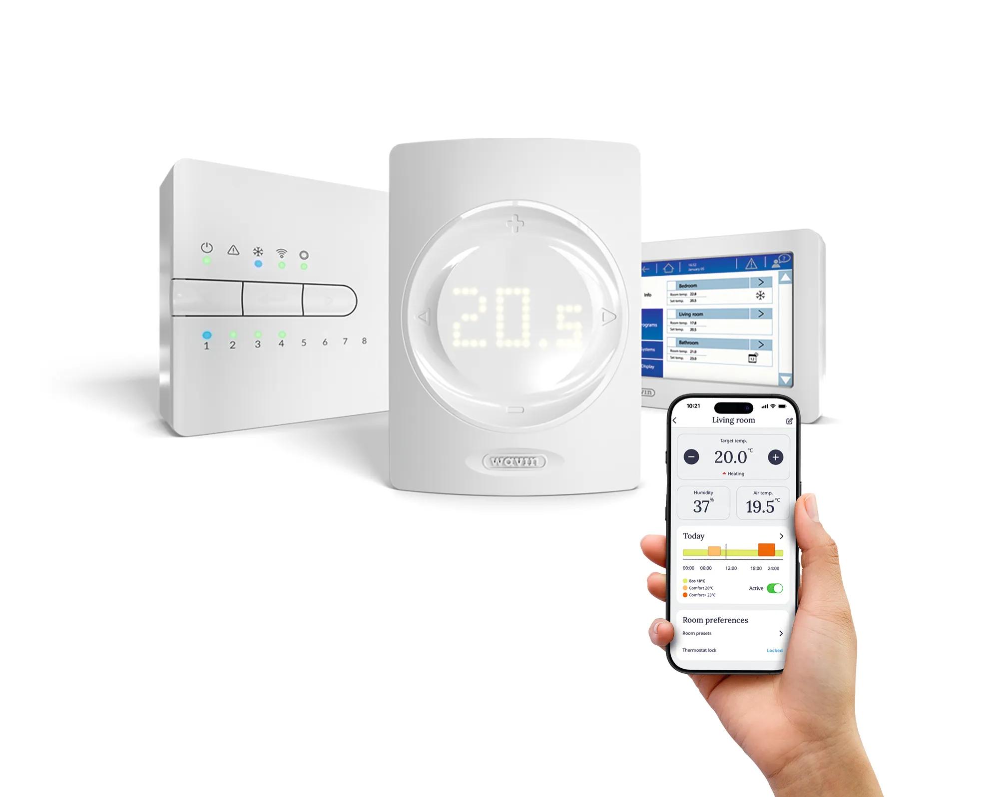 Sentio App product family picture with the app