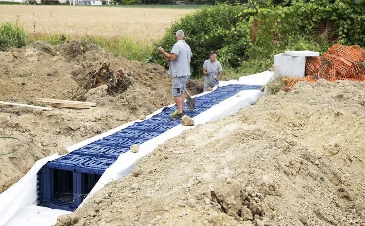 Wavin Q-Bic Plus per la gestione delle acque meteoriche a Peseggia VE