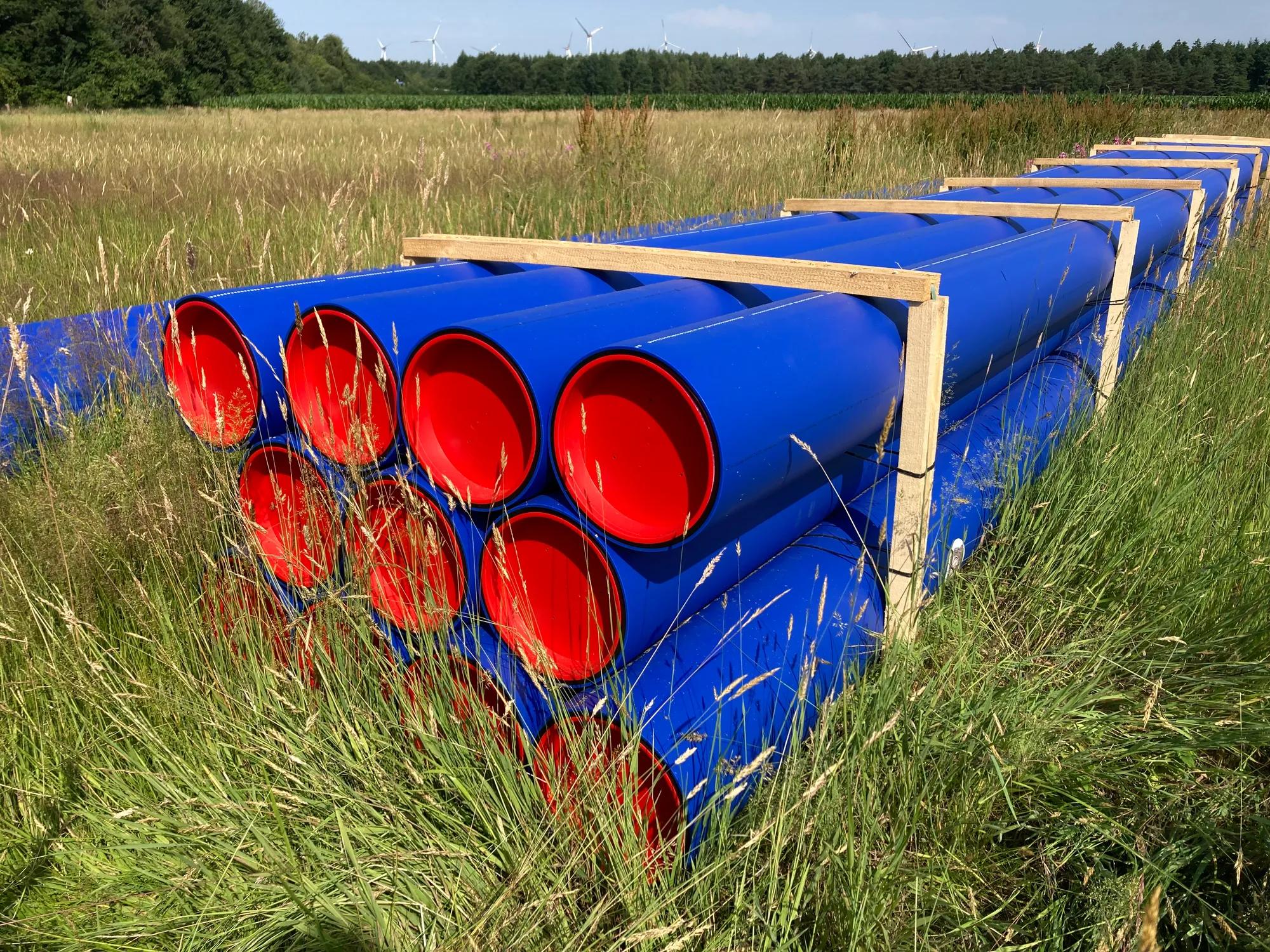 Anlieferung Trinkwasserrohrleitungen