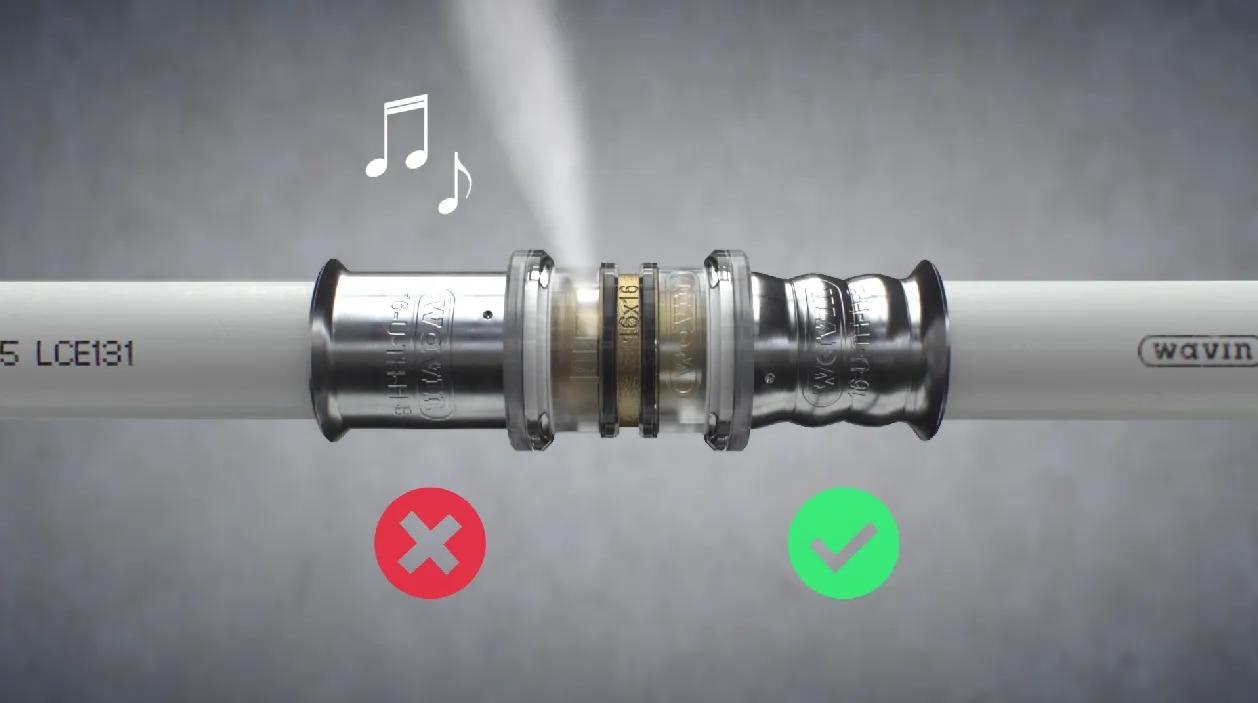 Raccordi a pressare per sistemi multistrato Wavin Tigris K5 e Wavin Tigris M5