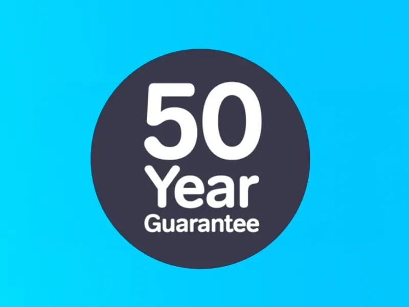 Wavin 50 Year Guarantee Image for Hep2O push-fit plumbing products