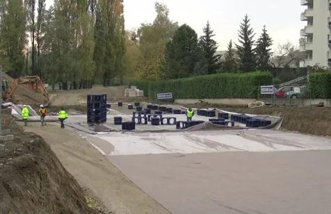 Ville-la-Grand : Une galerie de 16 mètres pour l’entretien de bassins Wavin Q-Bic