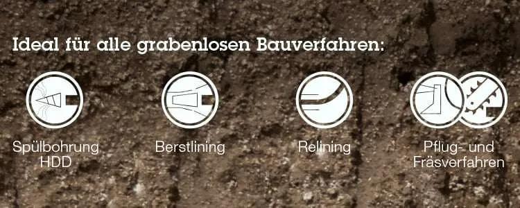 Verlegungsmöglichkeiten von Kunststoffrohren