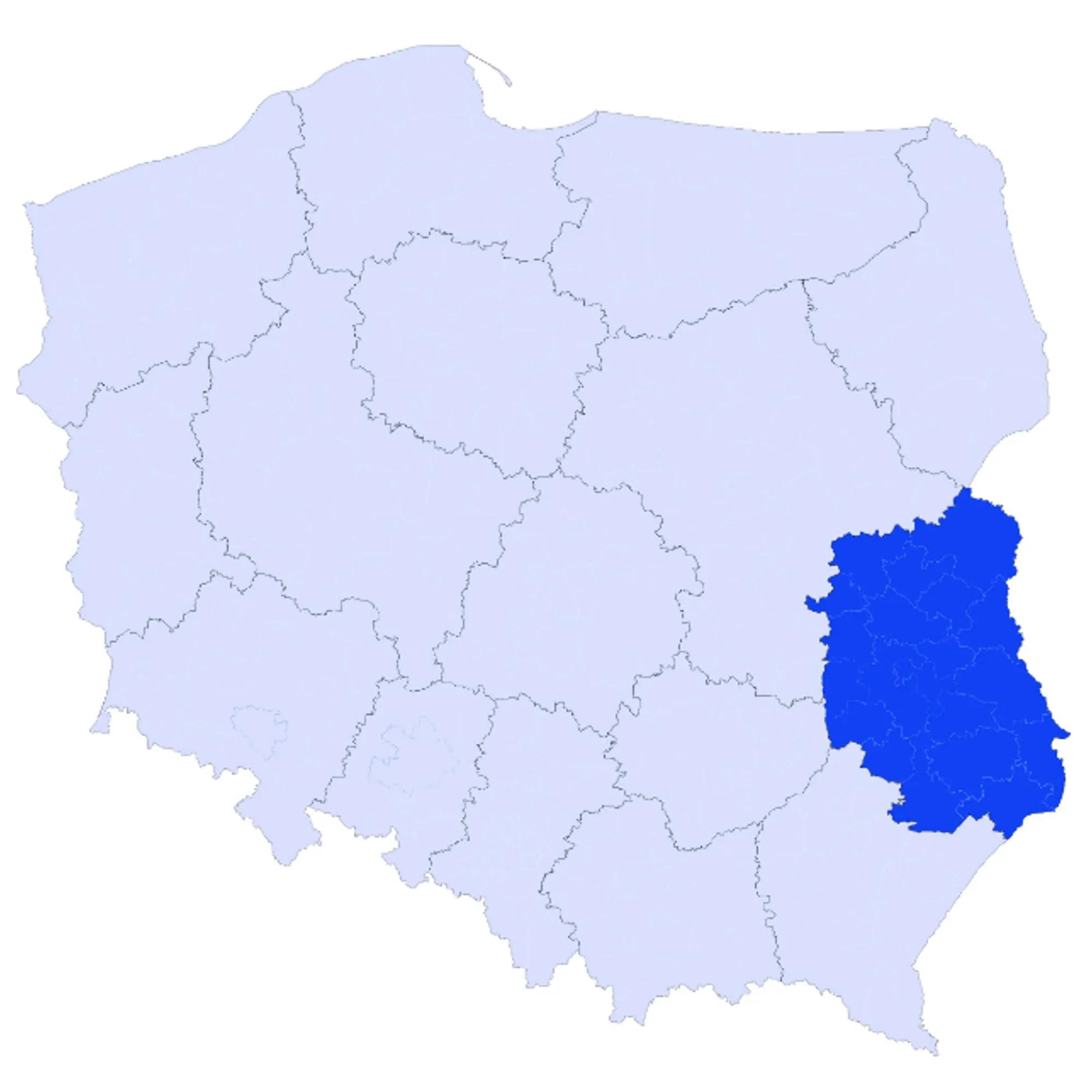 Mapy - obszar obsługiwany przez Account Managera