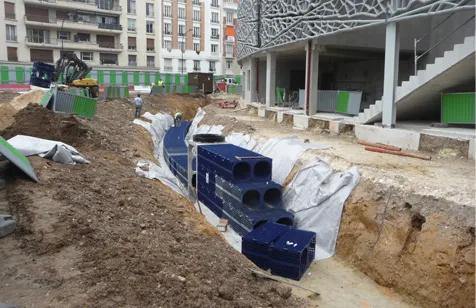 Bassins d'infiltration des eaux pluviales pour le stade Jean Bouin