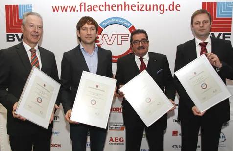 Übergabe der Auszeichnung BVF