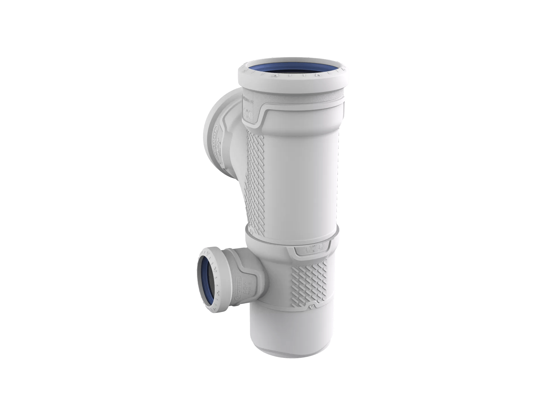 Wavin AS+ Duschdoppelabzw. DN 90x90x50 87 Grad rechts