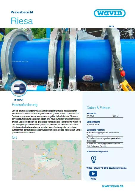 Wavin Referenz für Riesa