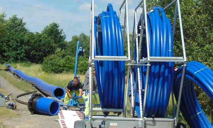 Grabenlose Verlegung von Trinkwasserrohren